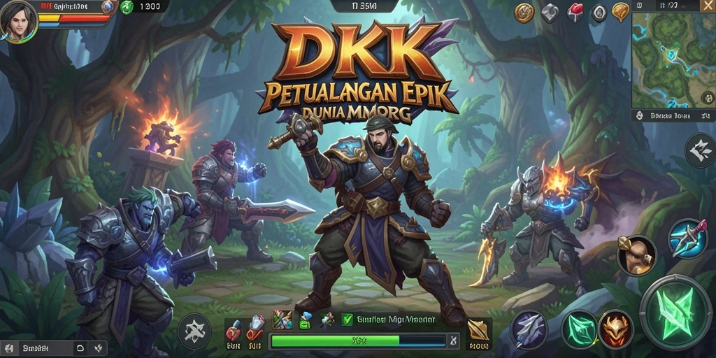 Gambaran menarik dari gameplay <strong>DKK</strong> dalam dunia MMORPG yang luas.